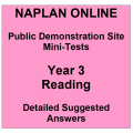 NAPLAN Online MiniTest Answers Reading Year 3